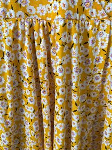 Floral Wrap Like Design Dress