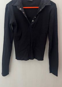 black short T-shirt XXS