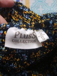 Multicoloured Puff Sleeve Dress