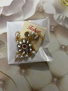 Laddu Gopal Ji Necklace With Earrings