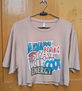 Beige Graphic Tshirt