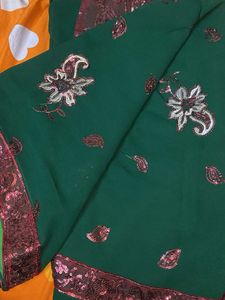 Elegant Green Saree