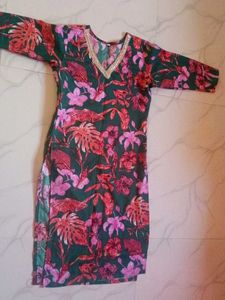 Floral Print Kurta