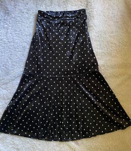 Vintage Polka Dot Midi Skirt