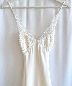 Vintage Beaded Ivory Princess Dress