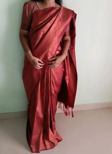 New Maroon Silk Saree