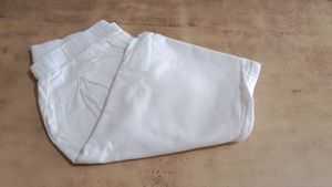 White Cotton Lounge Pants