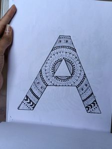 A Letter Mandala Art
