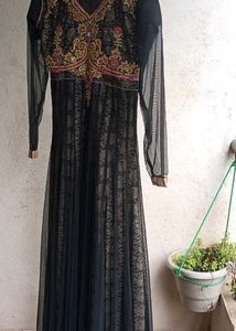 Elegant Black Anarkali dress
