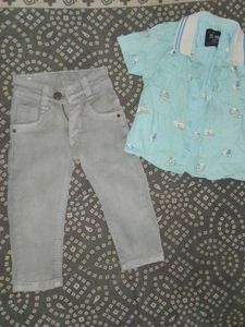 Boys Nautical Shirt &amp; Pants Set