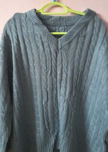 Cable Knit V-Neck Sweater