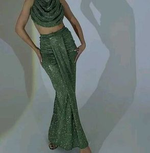 Backless Crop Top And Skirt Dress for women