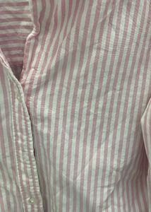 Pink Striped Oversized Shirt {all Sizes Available}