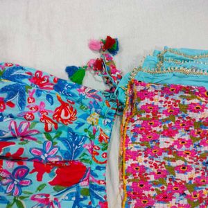 Floral Print Ethnic Skirt