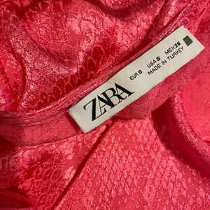 Zara Jacquard Slip Dress