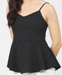 Polka Dot peplum top