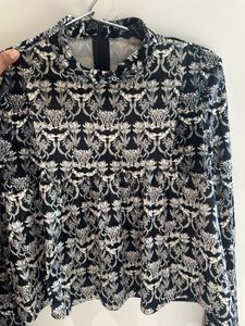 Black And White Formal Top