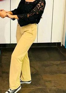 Tan Flare Korean Pants