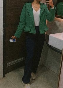 Green Casual Jacket
