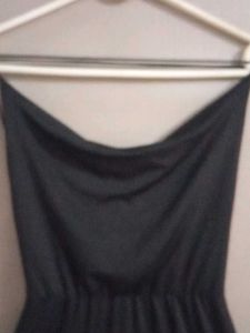 Black Strapless Maxi Dress