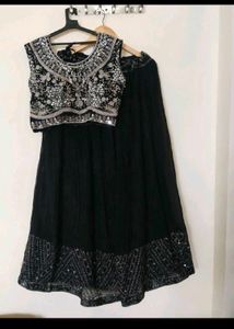 Black Embellished Lehenga Choli