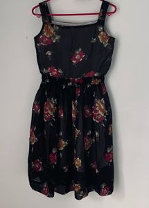 Floral Print Fit &amp; Flare Dress