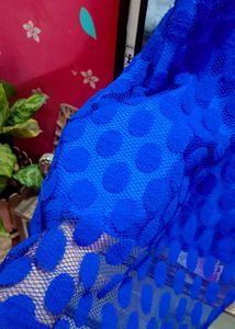 Blue Net Kurti👗