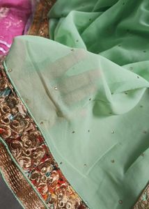 Green saree