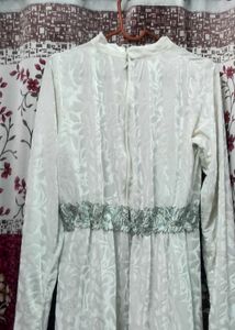 Velvet Designer White Gown 🤍
