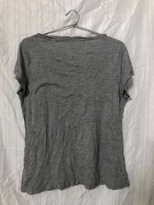 Printed grey T Shirt
