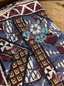 Embroidered Saree