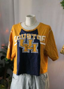 Houston Graphic Oversized Croppe d Tee