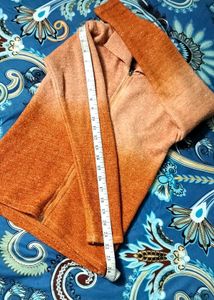 OMBRE ZIP-UP SWEATER 🧡