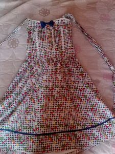 Cute Gingham Floral Sundress
