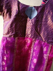 Ethnic Purple Dress