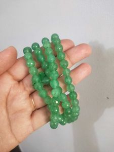 Real Ruby &amp; Green Aventurine Crystal Mala combo