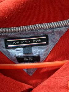Tommy Hilfiger Polo Red Tshirt New Condition