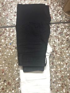 Black And White Denims