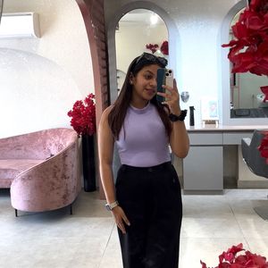 Pretty Lavender Crop Top