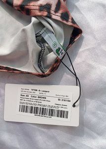 Brand New (Newme) Brown Leopard Print Mini Dress