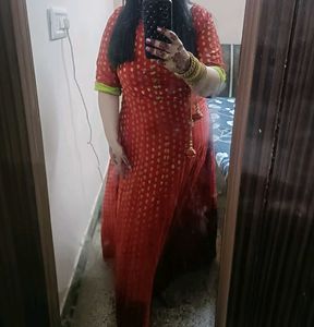 Designer Party Wear Gown With Dupatta In Xl