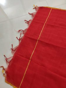 Red Silk Type Dupatta