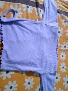 Cute Lavender Tie Top
