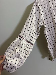 W Brand Boho Chic Peasant Top