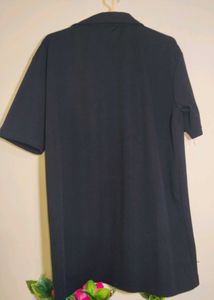 mens Korean black Polo t-shirt