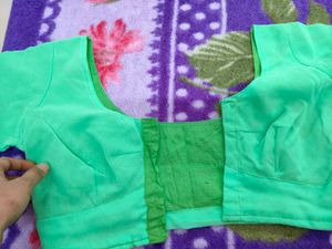 Green Saree Blouse