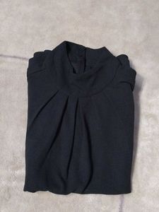 Chic Black Peplum Top