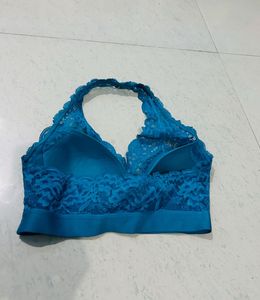 Halter Neck Blue Bralette