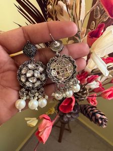 Oxidised-Statement Dangle Earrings for women’s