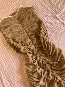 Savana By Urbanic Ruched Corset Dress